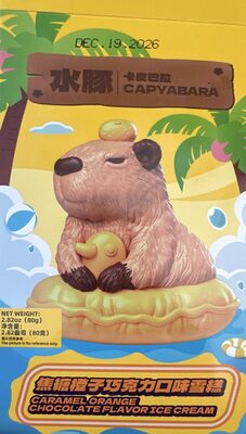 Carmel Orange Chocolate Flavor Ice Cream