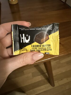 Cashew Butter + Pure Vanilla Bean Dark Chocolate Bites