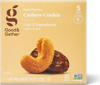 Cashew cookie nutrition bars