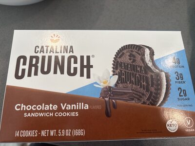 Catalina Crunch Chocolate Vanilla Sandwich Cookies