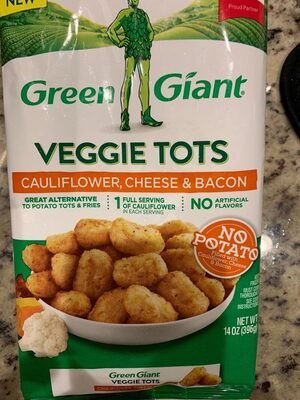 Cauliflower, cheese & bacon veggie tots, cauliflower, cheese & bacon