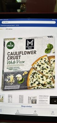 Cauliflower Crust White Pizza