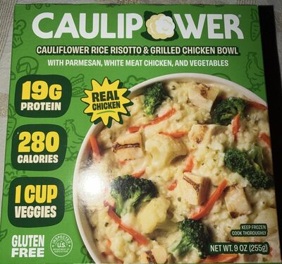 Cauliflower Rice Risotto & Grilled Chicken Bowl