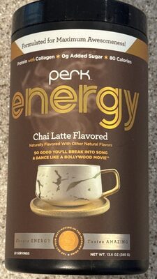 Chai latte perk energy