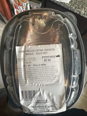 Char Grilled Chicken Whole