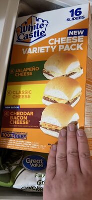 Cheddar Bacon Cheese Sliders