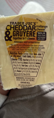 Cheddar & Gruyere melange cheese