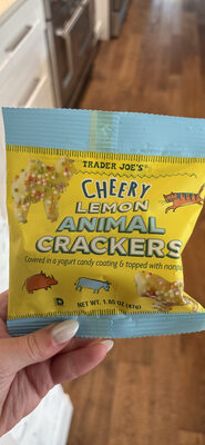 Cheery lemon animal crackers