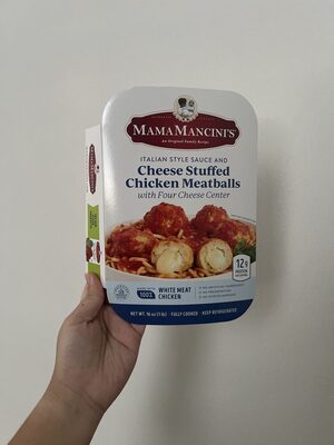 Cheese Stuffed Chicken Meatballs