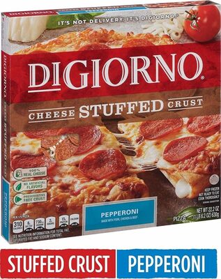 Cheese stuffed crust pepperoni frozen pizza