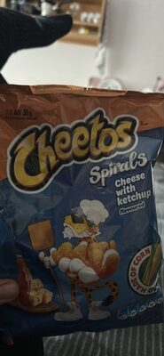 Cheetos Spirals Cheese with ketchup flavoured