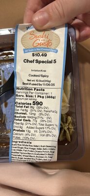 Chef Special 5 Imitation Krab Cooked/Spicy