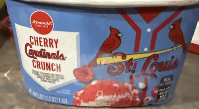 Cherry Cardinals Crunch Ice Cream