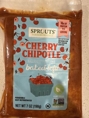 Cherry Chipotle Baked Tofu