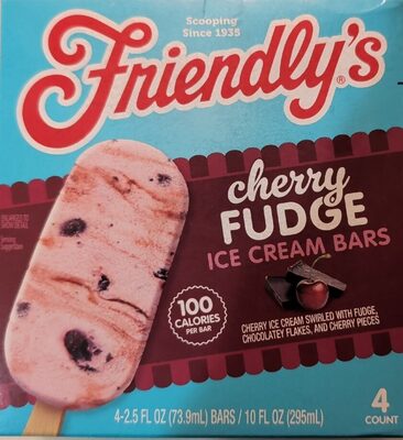 Cherry Fudge Ice Cream Bars