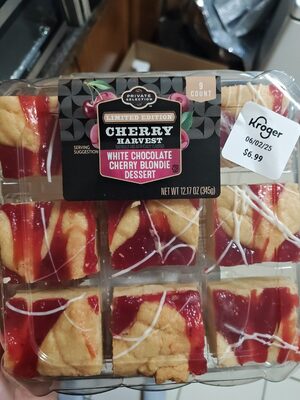 Cherry Harvest - White Chocolate Cherry Blondie Dessert