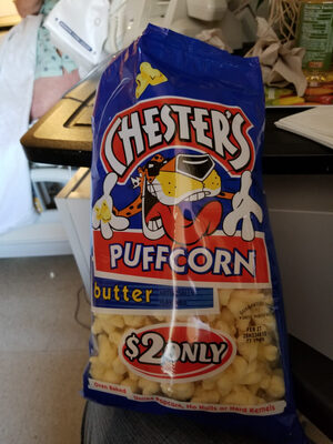 Chester's PuffCorn Butter Puffered Corn Snacks 3.5 Ounce Plastic Bag