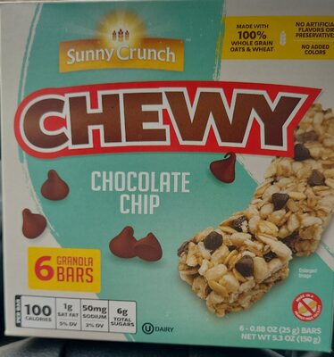 Chewy Chocolate Chip Granola Bar