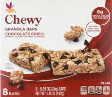 Chewy chocolate chip granola bars