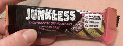 Chewy Drizzled Granola Bar Birthday Cake