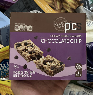 Chewy Granola Bars Chocolate Chip