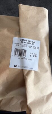 CHICKEN AND CRAN SALAD SANDWICH