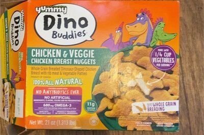 Chicken and veggie chicken breast nuggets