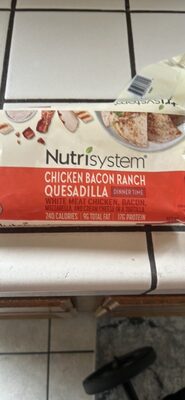 Chicken bacon ranch quesadilla