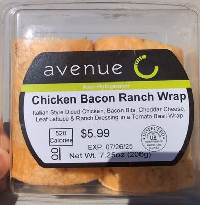 Chicken Bacon Ranch Wrap