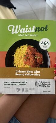 Chicken Bites with Peas & Yellow Rice