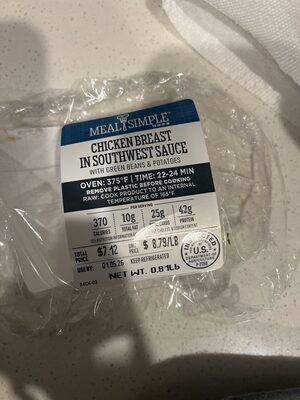 Chicken Breast In Southwest Sauce Meal Simple