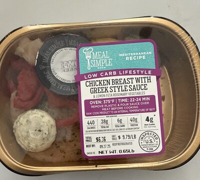 Chicken Breast With Greek Style Sauce