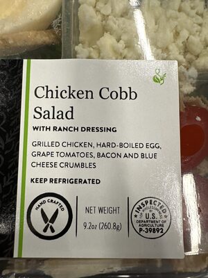 Chicken Cobb Salas With Ranch Dressing