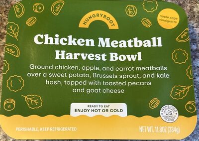Chicken Meatball Harvest Bowl