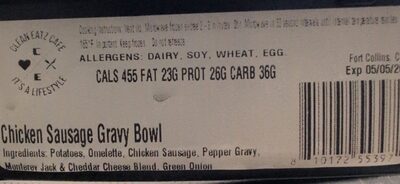 Chicken Sausage Gravy Bowl