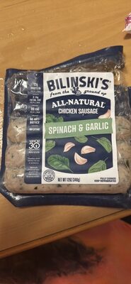 Chicken Sausage Spinach & Garlic