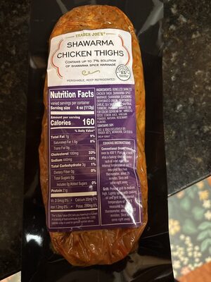 Chicken shawarma thighs