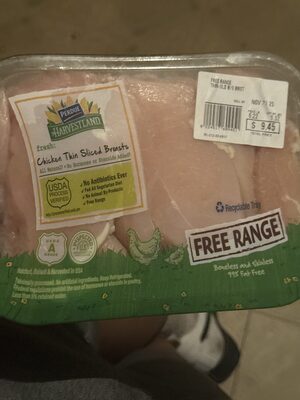 Chicken Thin Sliced Breasts