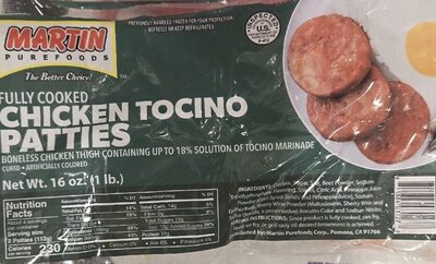 Chicken Tocino Patties