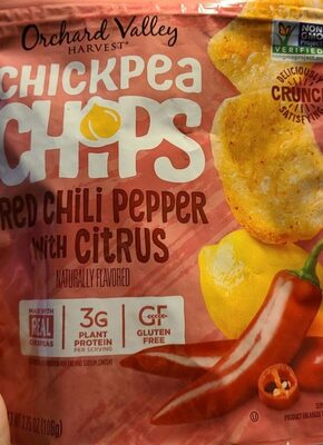 Chickpea Chips, Red Chili Pepper Citrus