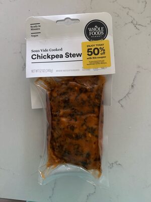 Chickpea Stew Sous Vide Cooked