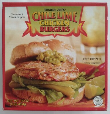 Chile Lime Chicken Burgers