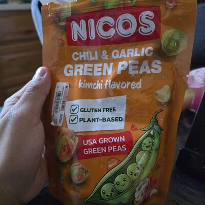 Chili & Garlic Green Peas kimchi flavored