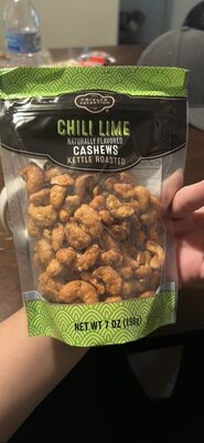 CHILI LIME NATURALLY FLAVORED CASHEWS KETTLE ROASTED
