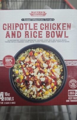 Chipotle chicken and rice bowl