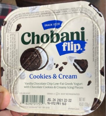 Chobani Flip Cookies and Cream