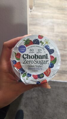 Chobani Zero Sugar Greek Yogurt Mixed Berry