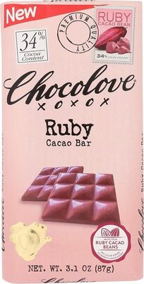 Chocolate bar ruby cacao