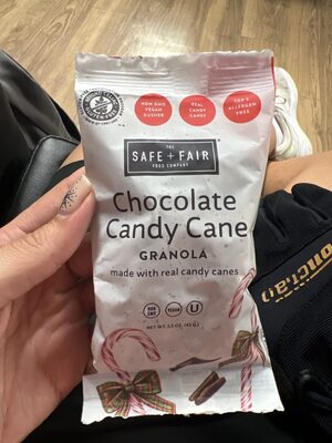 Chocolate Candy Cane Granola