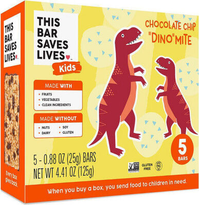 Chocolate chip dino-mite snack bars